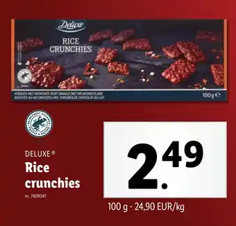 Lidl Deluxe rice crunchies aanbieding