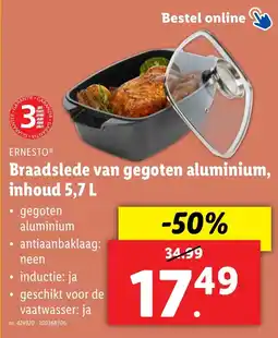 Lidl Ernesto braadslede van gegoten aluminium inhoud aanbieding