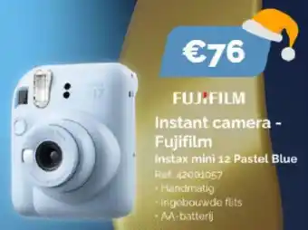 Krëfel Fujifilm Instant camera Instax mini 12 Pastel Blue aanbieding