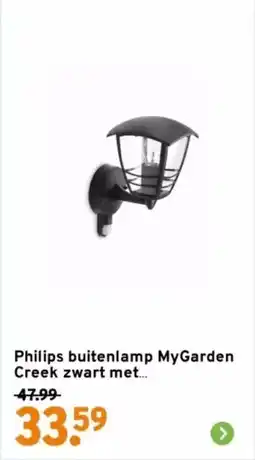 GAMMA Philips Buitenlamp MyGarden Creek zwart met aanbieding