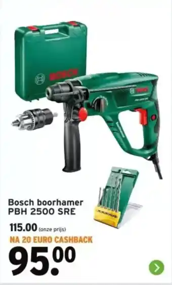 GAMMA Bosch boorhamer PBH 2500 SRE aanbieding