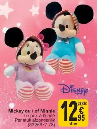 Cora Mickey of Minnie aanbieding