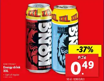 Lidl Energy drink XXL aanbieding