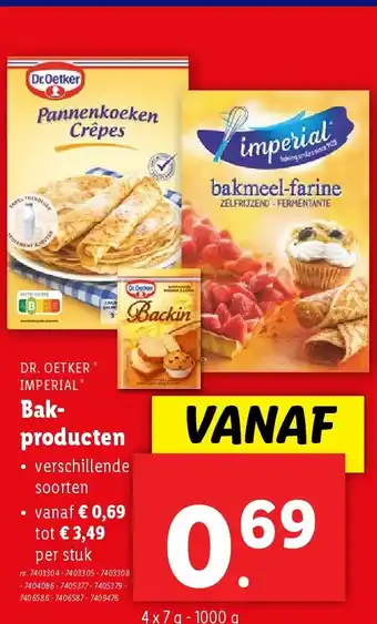 Lidl Bakproducten aanbieding