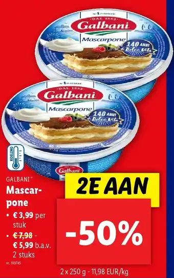 Lidl Mascarpone aanbieding