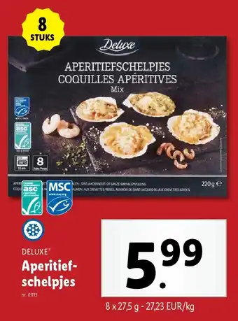 Lidl Aperitiefschelpjes aanbieding