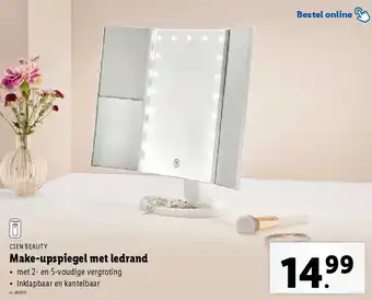 Lidl Make-upspiegel met ledrand aanbieding