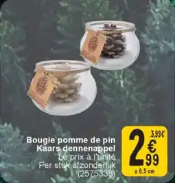 Cora Bougie pomme de pin Kaars dennenappel aanbieding