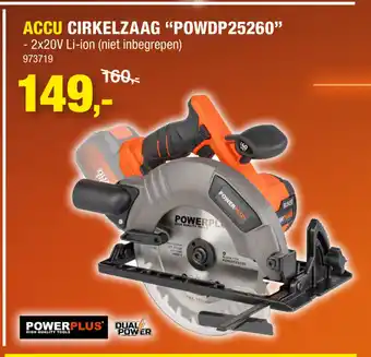 Hubo Accu Cirkelzaag "POWDP25260" aanbieding