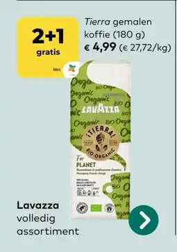 Bio Planet Lavazza Tierra gemalen koffie aanbieding