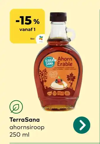 Bio Planet TerraSana ahornsiroop aanbieding