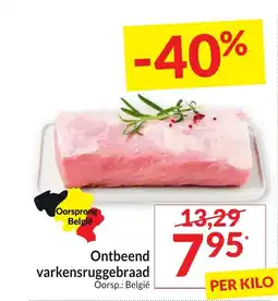 Intermarché Ontbeend varkensruggebraad aanbieding