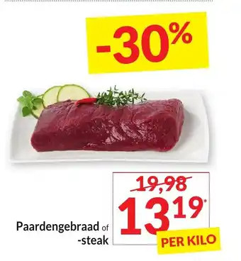 Intermarché Paardengebraad of -steak aanbieding