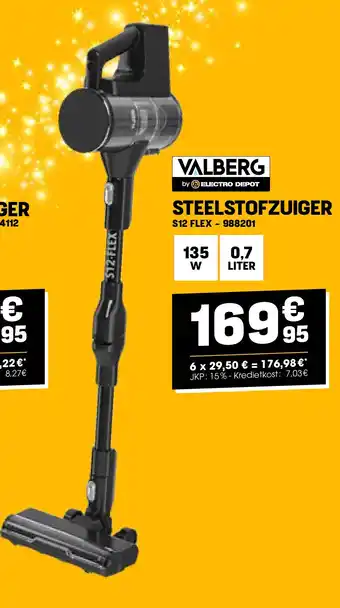 Electro Depot STEELSTOFZUIGER aanbieding