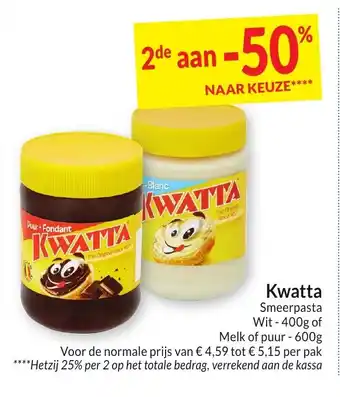 Intermarché Kwatta smeerpasta wit aanbieding