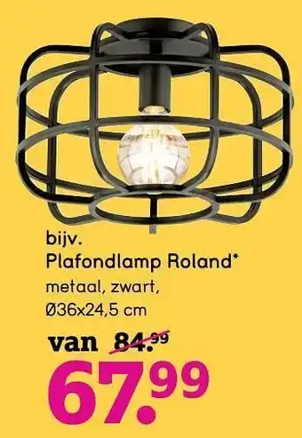 Plafondlamp roland 36 x 24.5 cm