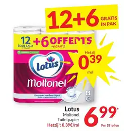 Intermarché Lotus moltonel toiletpapier aanbieding