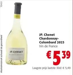 Colruyt Jp. chenet chardonnay colombard 2023 aanbieding