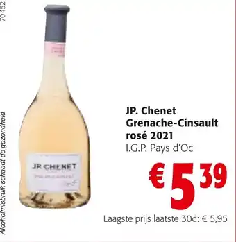 Colruyt JP. chenet grenache-cinsault rosé 2021 aanbieding