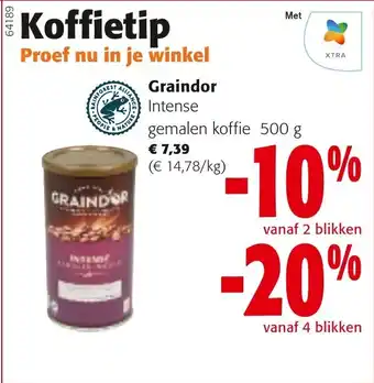 Colruyt Graindor Intense gemalen koffie aanbieding