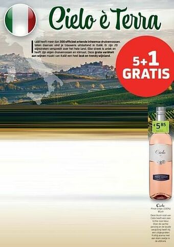 BelBev Cielo pinot grigio blush aanbieding