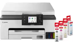 Coolblue Canon MAXIFY GX1050 + 1 set extra inktflesjes aanbieding
