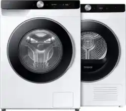 Coolblue Samsung WW90DG6U85LKU3 AI Wash + Samsung DV90T6240LK/S2 aanbieding