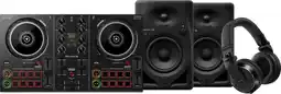 Coolblue Pioneer DJ DDJ-200 + Pioneer DJ HDJ-X7 Noir + Pioneer DJ DM-40D-BT Noir aanbieding