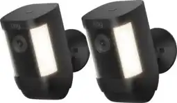 Coolblue Ring Spotlight Cam Pro - Batterie - Noir - Lot de 2 aanbieding