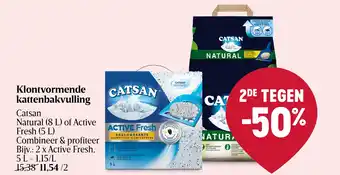 Delhaize Klontvormende kattenbakvulling aanbieding