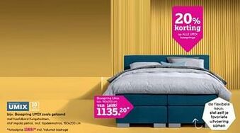 Leen Bakker Boxspring umix aanbieding
