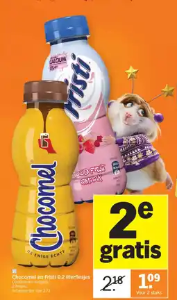 Albert Heijn Chocomel en Fristi 0.2 literflesjes aanbieding