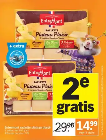 Albert Heijn Entremont raclette plateau plaisir aanbieding