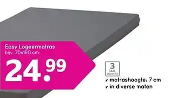 Leen Bakker Easy logeermatras 70 x 190cm aanbieding
