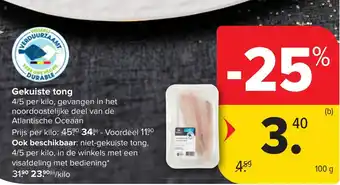 Carrefour Gekuiste tong aanbieding