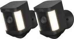 Coolblue Ring Spotlight Cam Plus - Batterie - Noir - Lot de 2 aanbieding