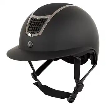 Decathlon Paillettenhelm met polovizier BR Equitation Lambda Plus Glitter aanbieding