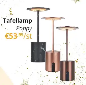 YGO Tafellamp Poppy aanbieding