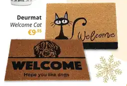 YGO Deurmat Welcome Cat aanbieding