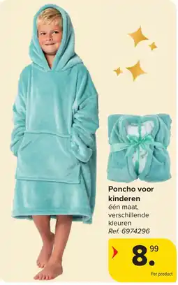 Carrefour Poncho voor kinderen aanbieding