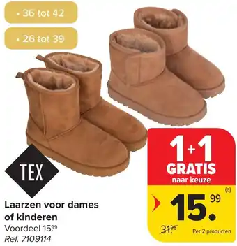 Carrefour Laarzen voor dames of kinderen aanbieding