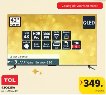 Carrefour TCL 43C635A aanbieding