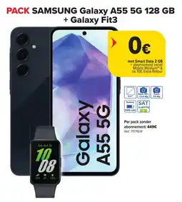 Carrefour PACK SAMSUNG Galaxy A55 5G 128 GB + Galaxy Fit3 aanbieding