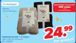 Carrefour Dekbedovertrek + 2 slopen aanbieding