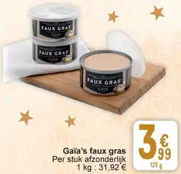 Cora Gaïa's faux gras aanbieding