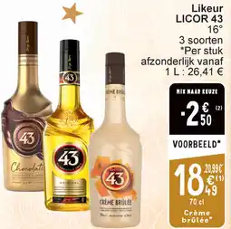 Cora Likeur LICOR 43 aanbieding