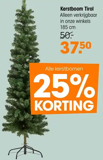 Kwantum Kerstboom Tirol aanbieding