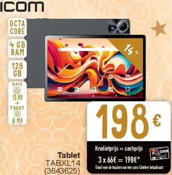 Cora Tablet TABXL14 aanbieding