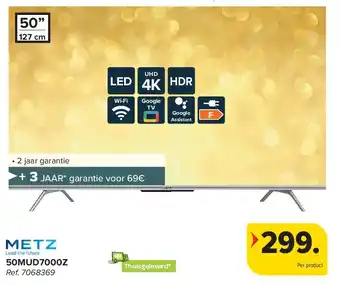 Carrefour METZ 50MUD7000Z LED TV aanbieding