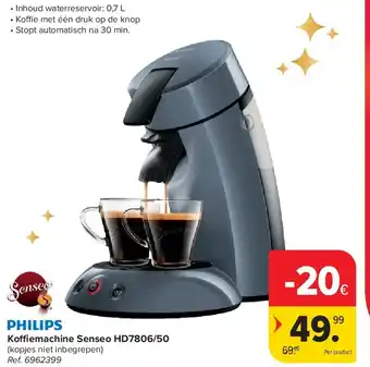 Carrefour Koffiemachine Senseo HD7806/50 aanbieding